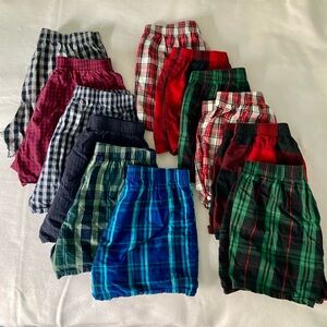 Old Navy 100% Cotton Boxer Shorts Small - 12 Pairs